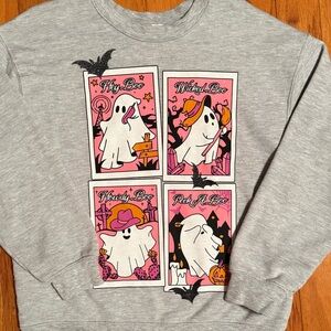 Gray Ghost Graphic Sweatshirt